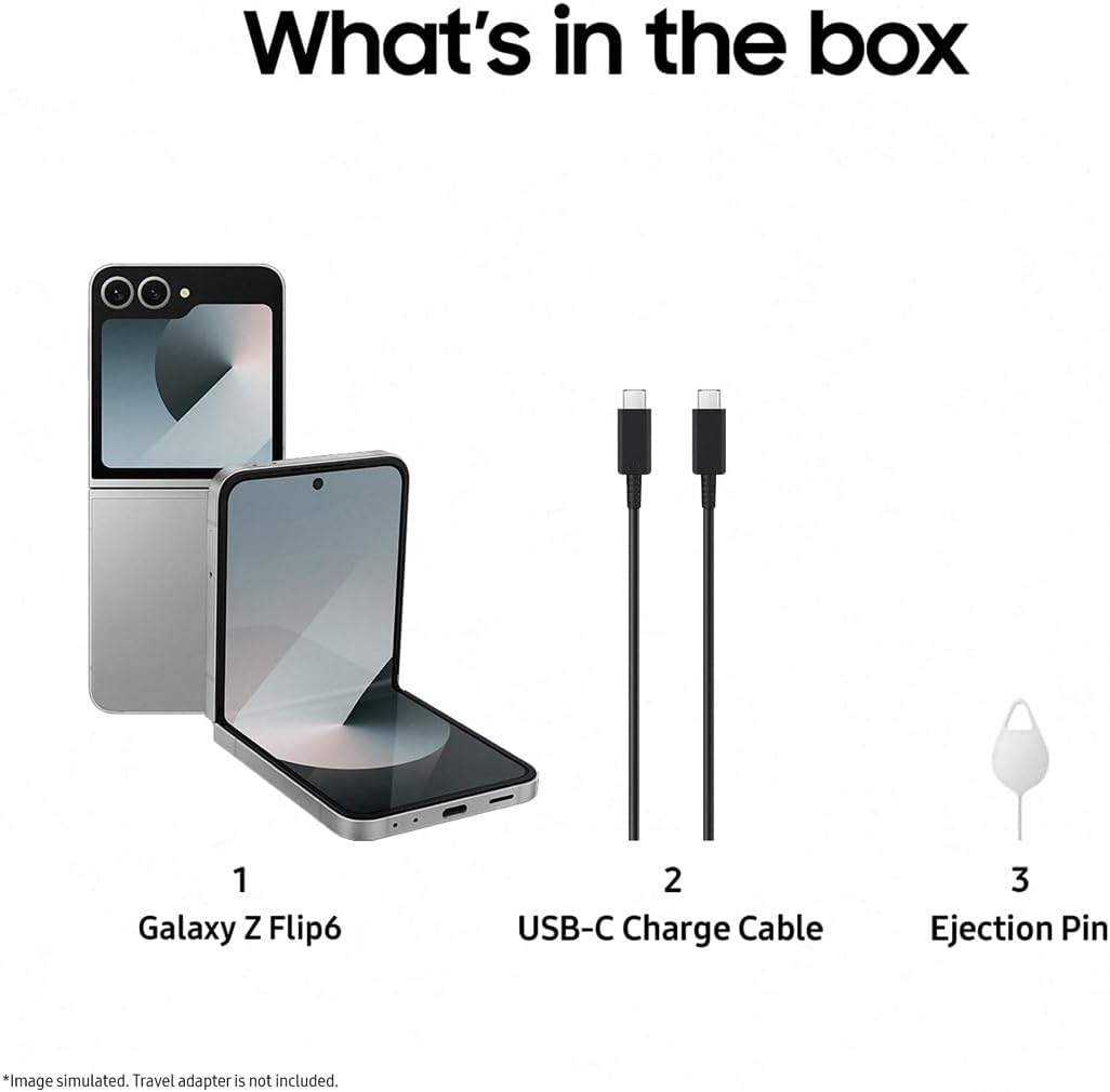 SAMSUNG Galaxy Z Flip 6 AI Cell Phone,  Unlocked Android Smartphone