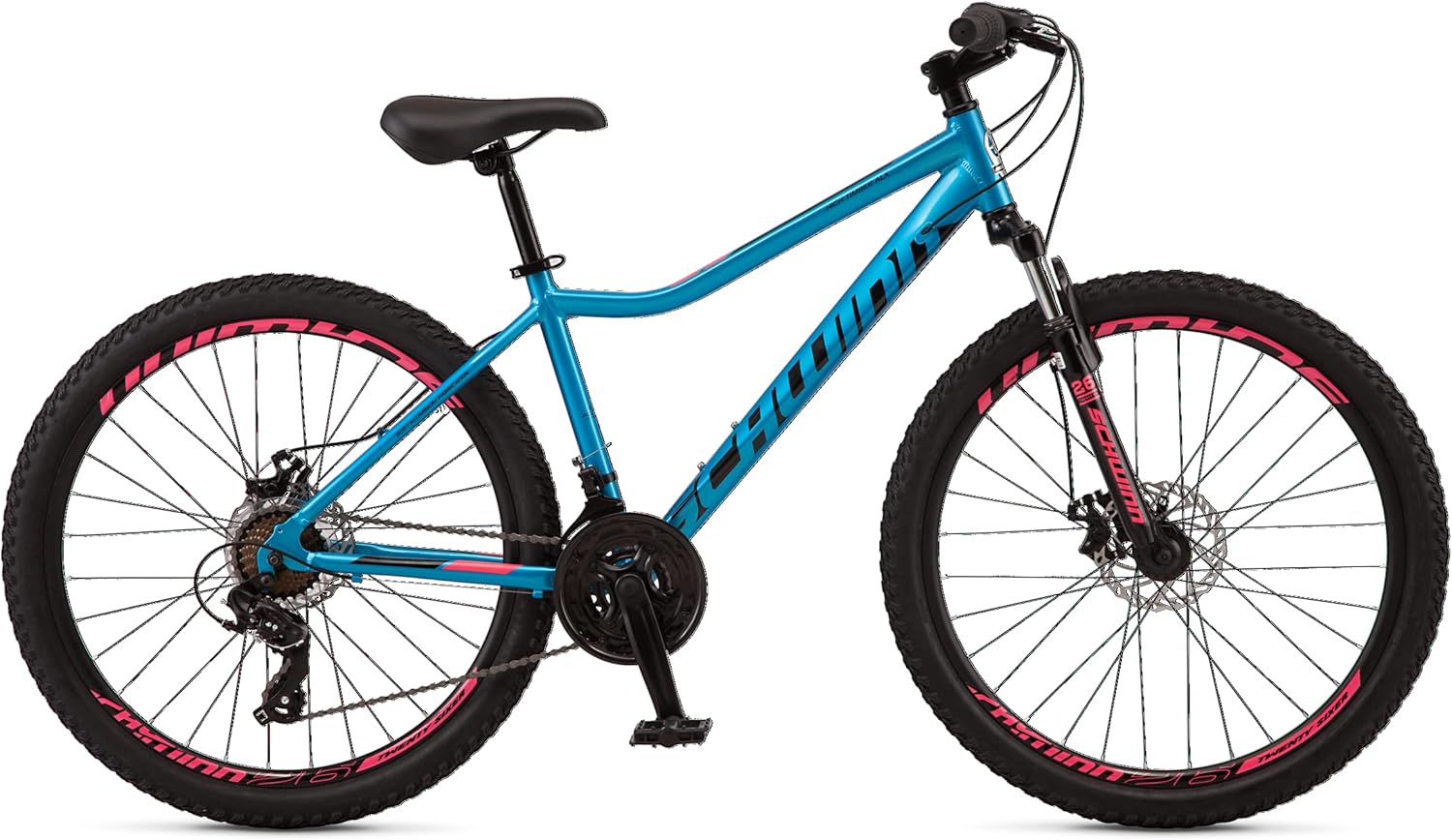 Schwinn High Timber Mountain Bike for Adult Youth Men Women Boys Girls, 24 to 29-Inch Wheels, 7 or 21-Speeds, Front Suspension, Aluminum and Steel Frame Options