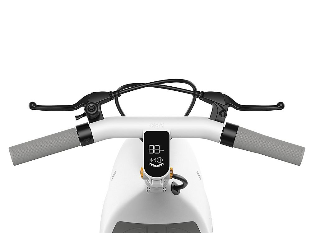 OKAI - Ceetle Pro Electric Scooter with Foldable Seat w/35 Miles Operating Range & 15.5mph Max Speed