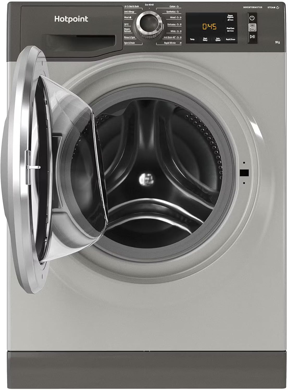 Hotpoint NM11948GCAUK 9kg Freestanding Washing Machine 1400rpm In Graphite