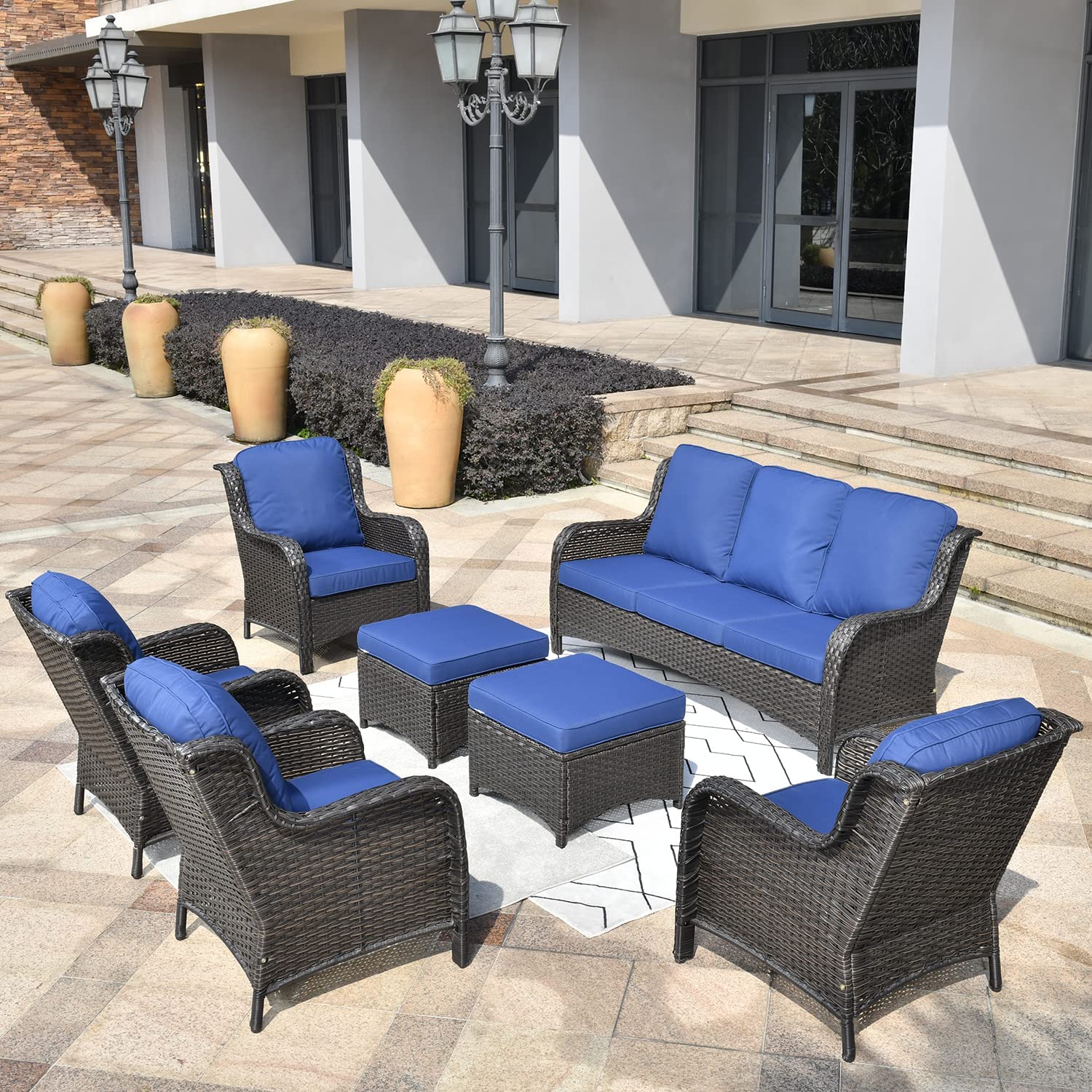 Outdoor Furniture Patio Furniture Set 7 Pcs