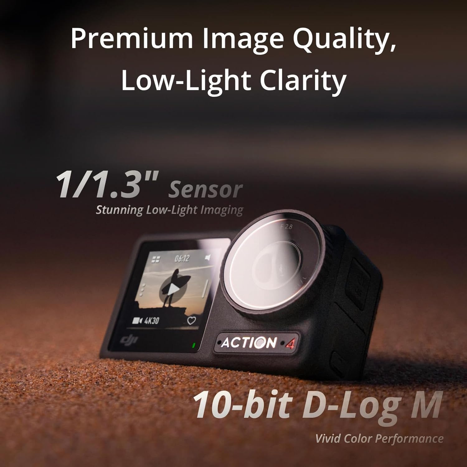 DJI Osmo Action 4 Adventure Combo, 4K/120fps Waterproof Action Camera