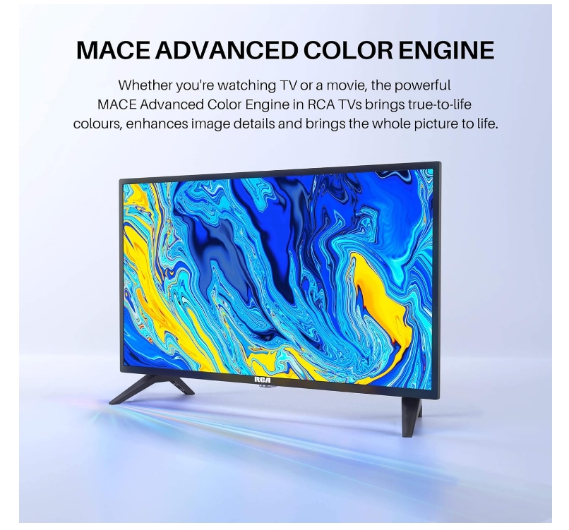 RCA 720P TV, Freeview HD Dolby Digital Audio DVB T2/S2 HD LED Backlighting Display TV