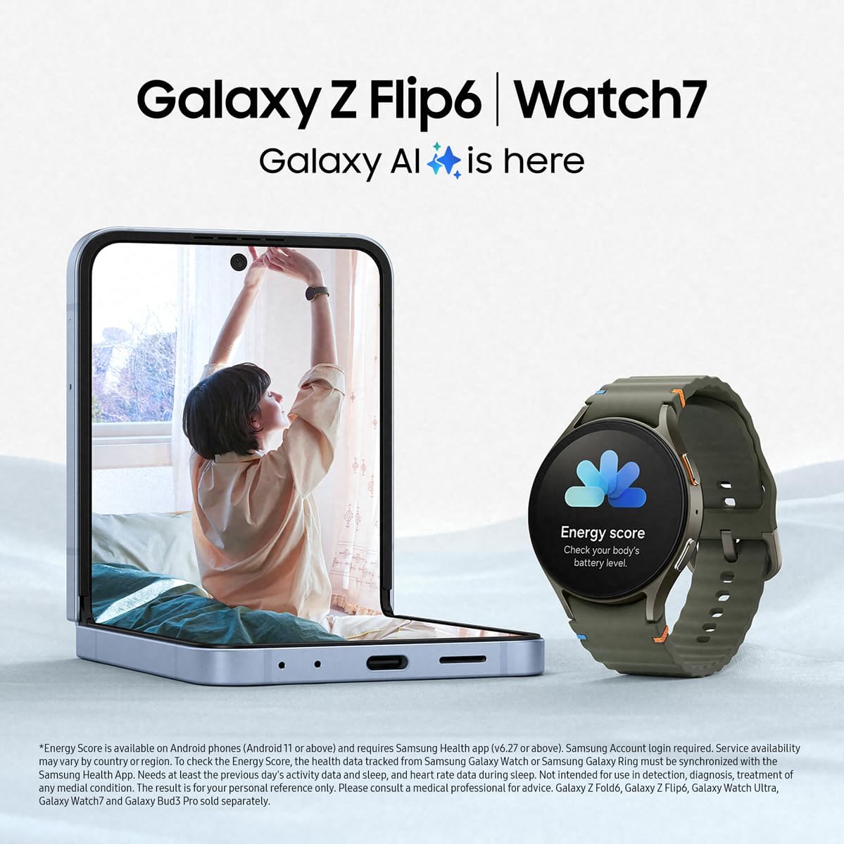 SAMSUNG Galaxy Z Flip 6 AI Cell Phone,  Unlocked Android Smartphone