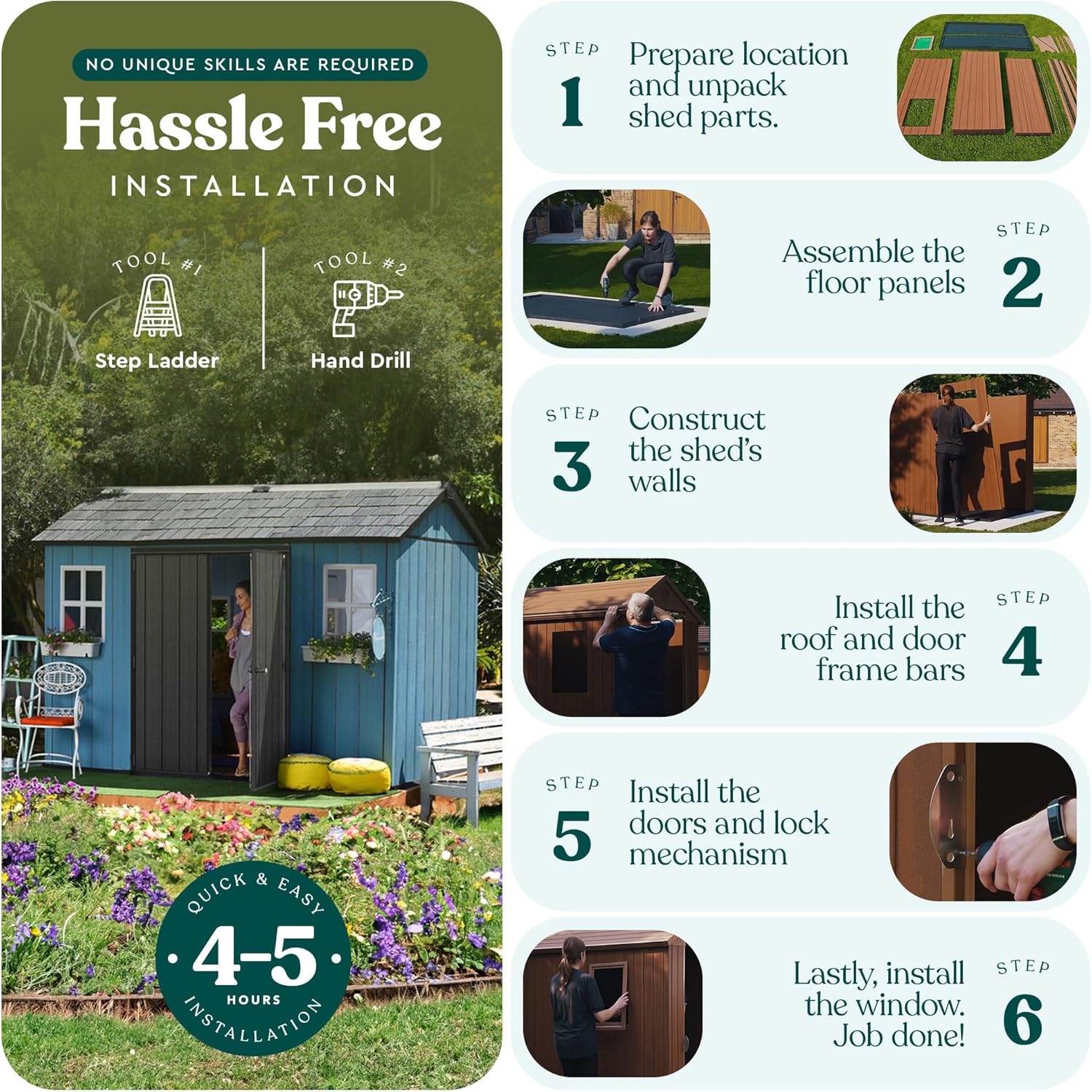 Keter Oakland 11x7.5 Ft All-Weather Storage Shed