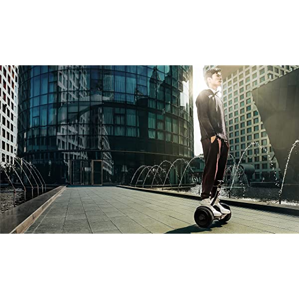 Segway Ninebot S and S-Max Smart Self-Balancing Electric Scooter with LED Light, Powerful and Portable, Compatible with Gokart kit Ninebot S, Black