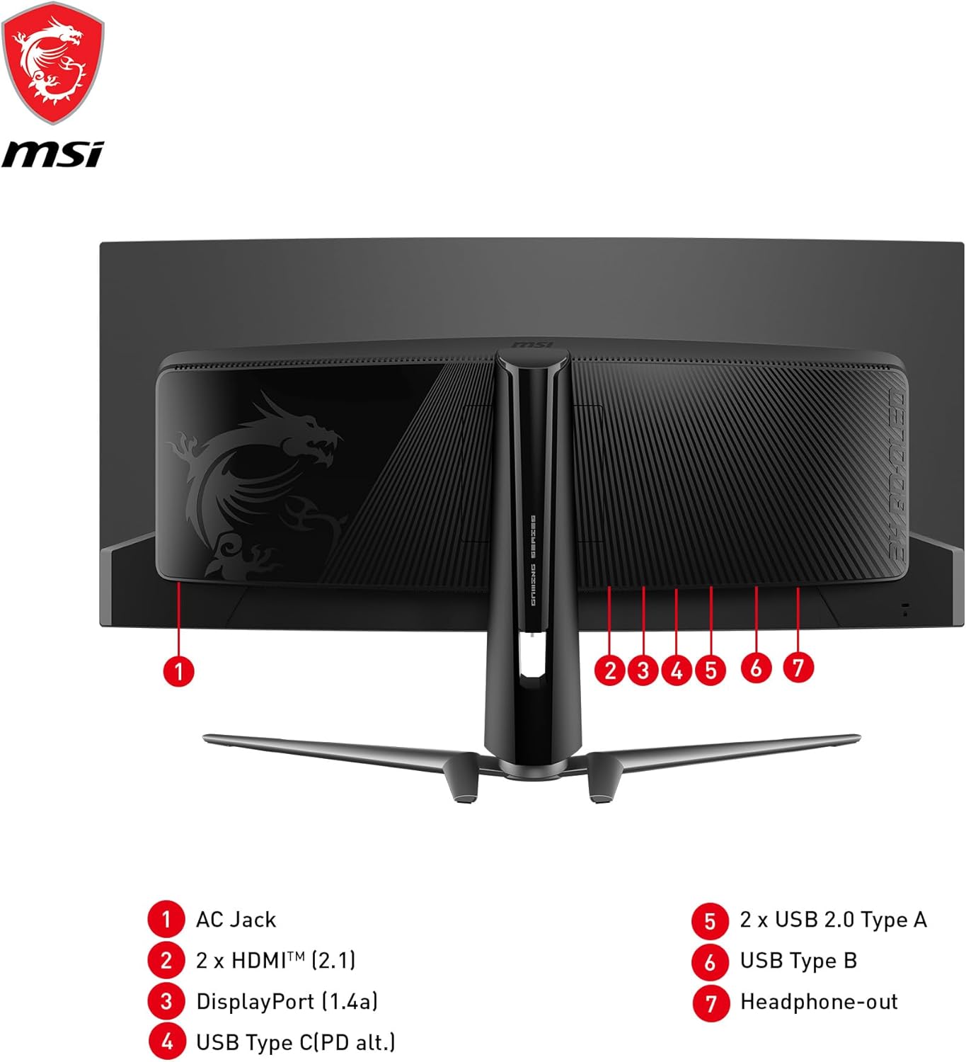 MSI MAG341CQP QD-OLED, 34 Curved OLED Gaming Monitor, 3440 x 1440 (UWQHD), OLED 0.03ms Response time, 175Hz, True Black HDR 400