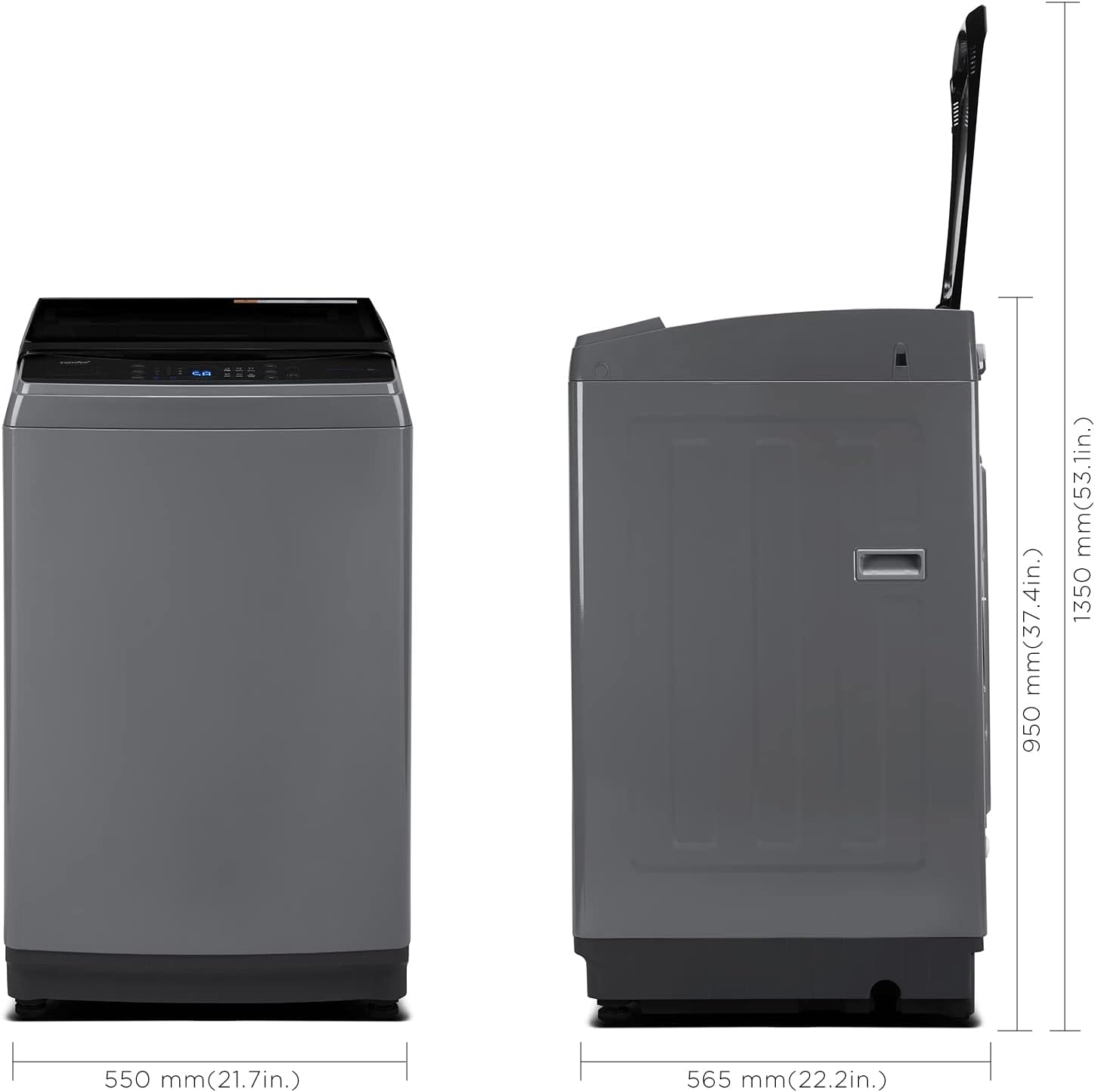 COMFEE’ Washing Machine 2.4 Cu.ft LED Portable Washing Machine and Washer Lavadora Portátil Compact Laundry