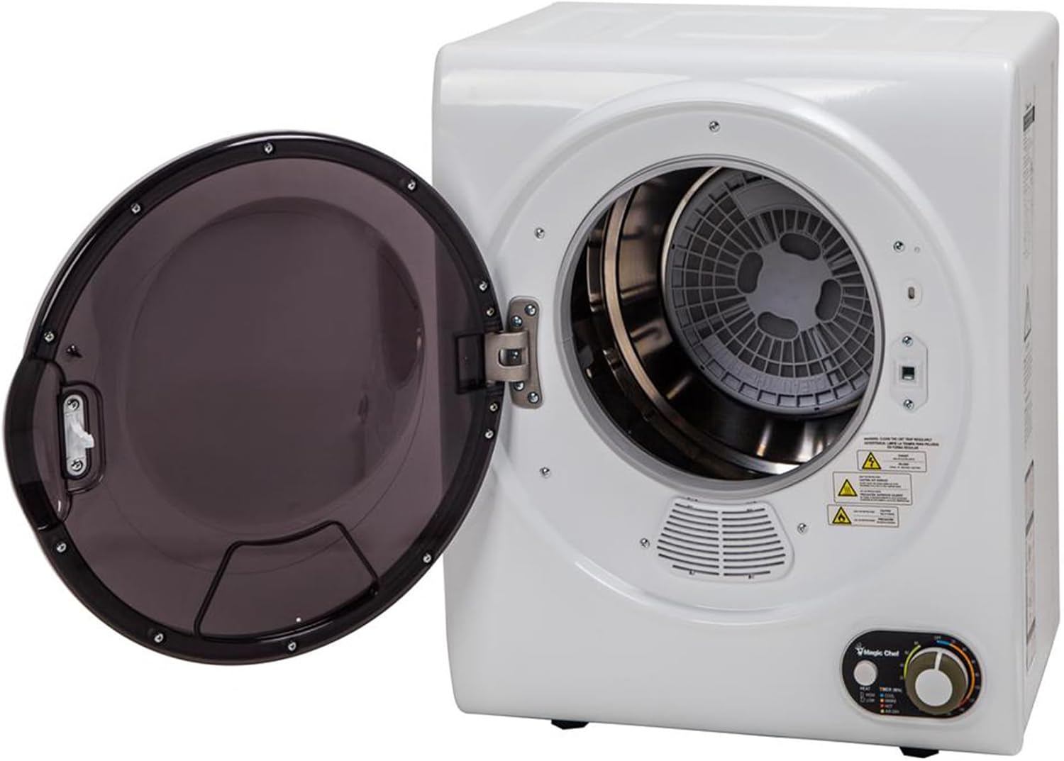 Magic Chef Compact Laundry Dryer Machine, Small Portable Dryer, Vented, 1.5 Cubic Feet, White