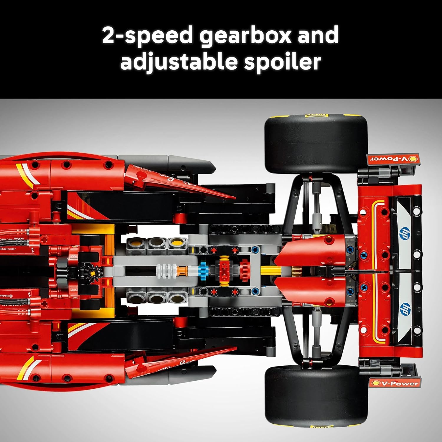 LEGO Technic Ferrari SF-24 F1 Model Car Kit - Building Set for Adults, Ages 18+ with Realistic Features - Ferrari F1 DIY Craft for Display