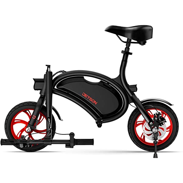 Jetson Electric Bike Bolt Folding Electric Bike, with Pegs - with LCD Display, Lightweight & Portable with Carrying Handle, Travel Up to 15 Miles, Max Speed Up to 15.5 MPH , 40