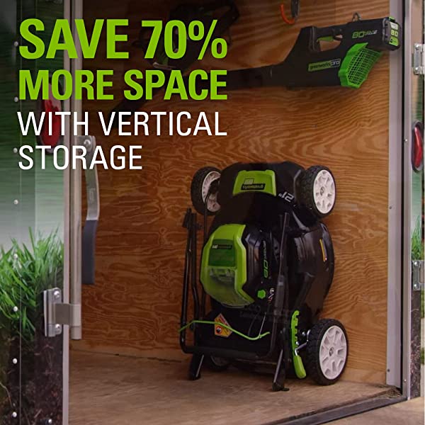 Greenworks Pro 80V 21 inch Cordless Push Lawn Mower, Includes Two 2Ah Batteries and Charger, GLM801601 (2) 2Ah Batteries Push