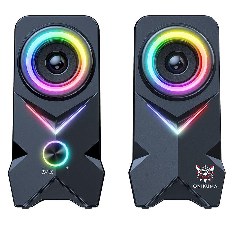 ONIKUMA L2 RGB Full Range Speaker, 15 Inch Home Tweeter Professional Sound Speaker, Home Theater Sound Speaker, Gaming Speakers