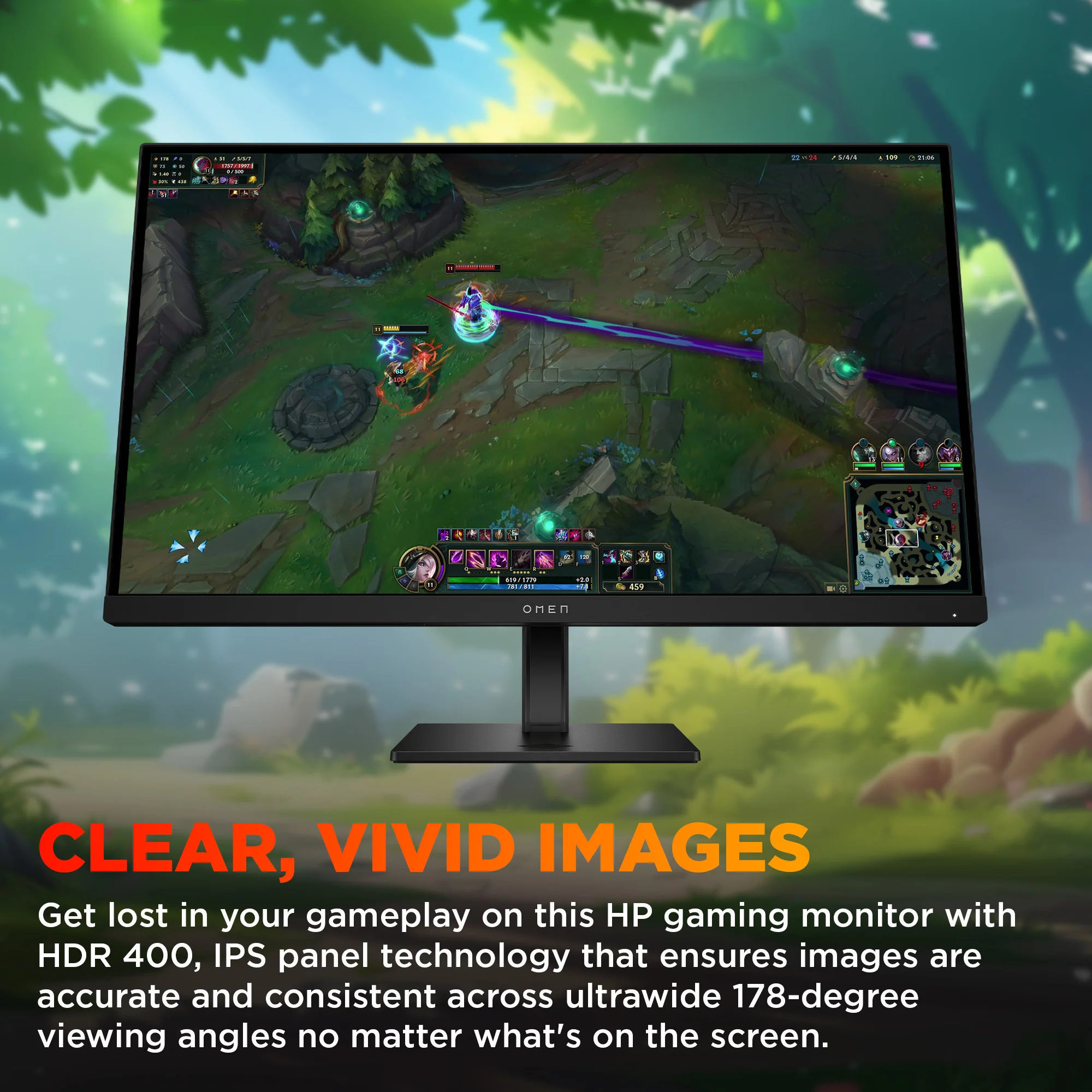 OMEN 27 inch QHD 180Hz Gaming Monitor - OMEN 27q G2