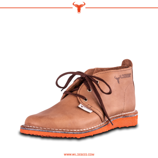Wildebees Mens Footwear Vellie Orange Sole Tan