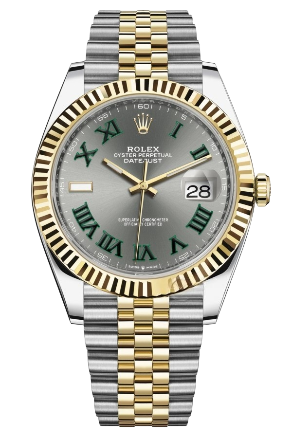 Rolex Datejust 41mm SuperClone Swiss Replica Watch TwoTone Jubilee BraceletWimbledon Dial Ref 126333|3235 Swiss Movement - SuperClonesRolex