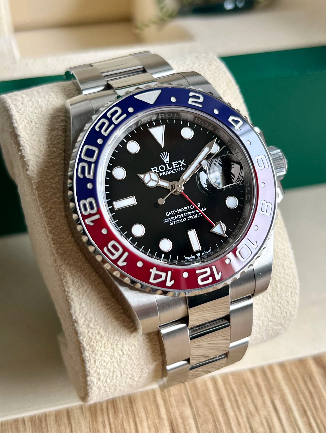Rolex GMT Masterl Pepsi Super CloneSwiss Replica Watch Ref 126710BLRO3285 Swiss Movement - SuperClonesRolex