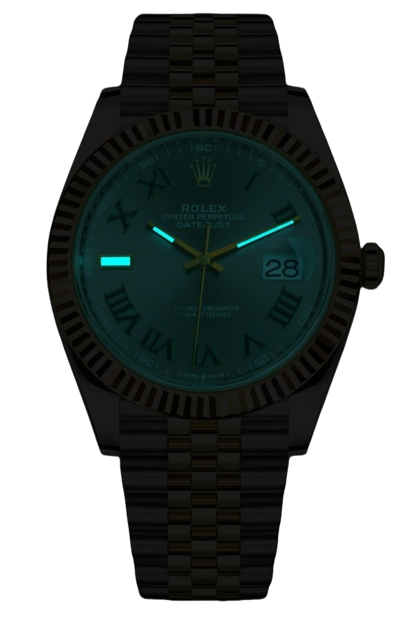 Rolex Datejust 41mm SuperClone Swiss Replica Watch TwoTone Jubilee BraceletWimbledon Dial Ref 126333|3235 Swiss Movement - SuperClonesRolex