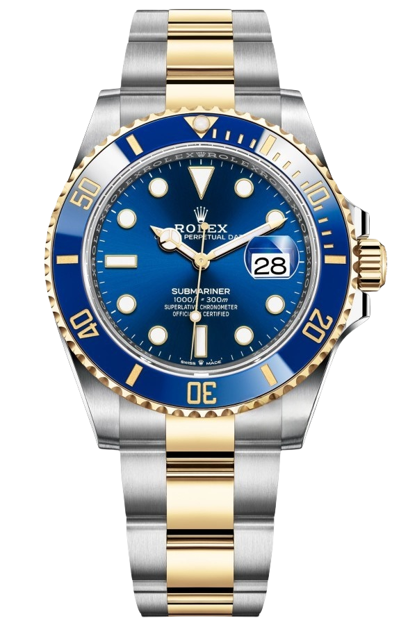 Rolex Submariner Blue Dial Two Tone Super CloneSwiss Replica Watch Ref 126613LB 3235 SwissMovement - SuperClonesRolex
