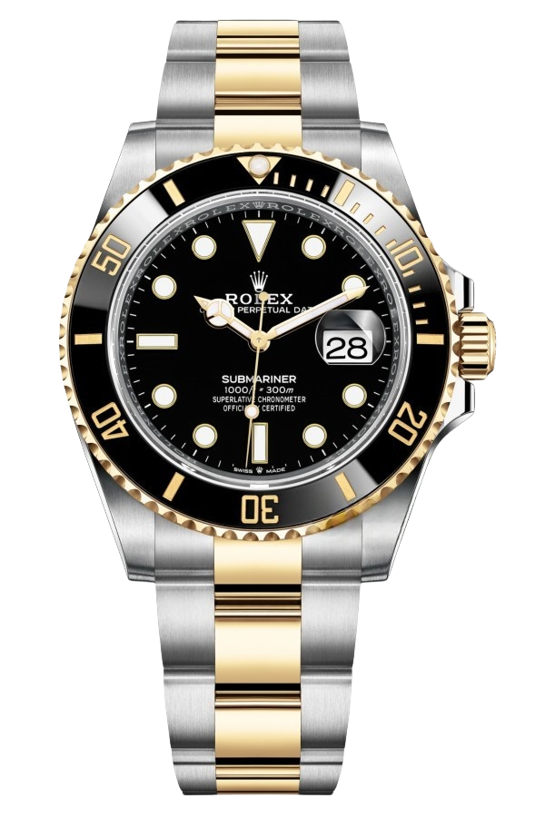 Rolex Submariner Black Dial Two Tone SuperClone Swiss Replica Watch Ref 126613LN 3235Swiss Movement - SuperClonesRolex
