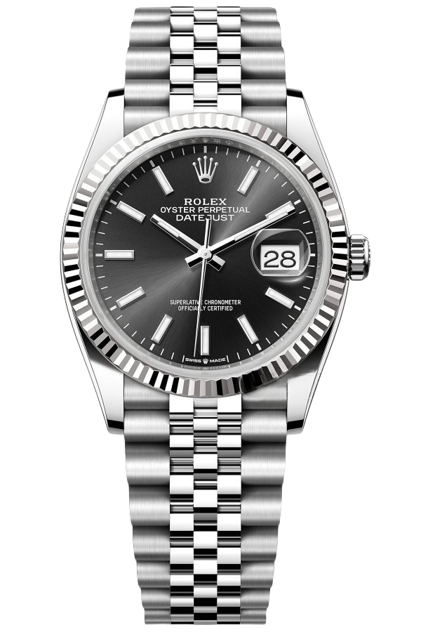 Rolex Datejust 41mm Super Clone Swiss ReplicaWatch  Grey Rhodium Dial Ref 126334 3235S wiss Movement - SuperClonesRolex