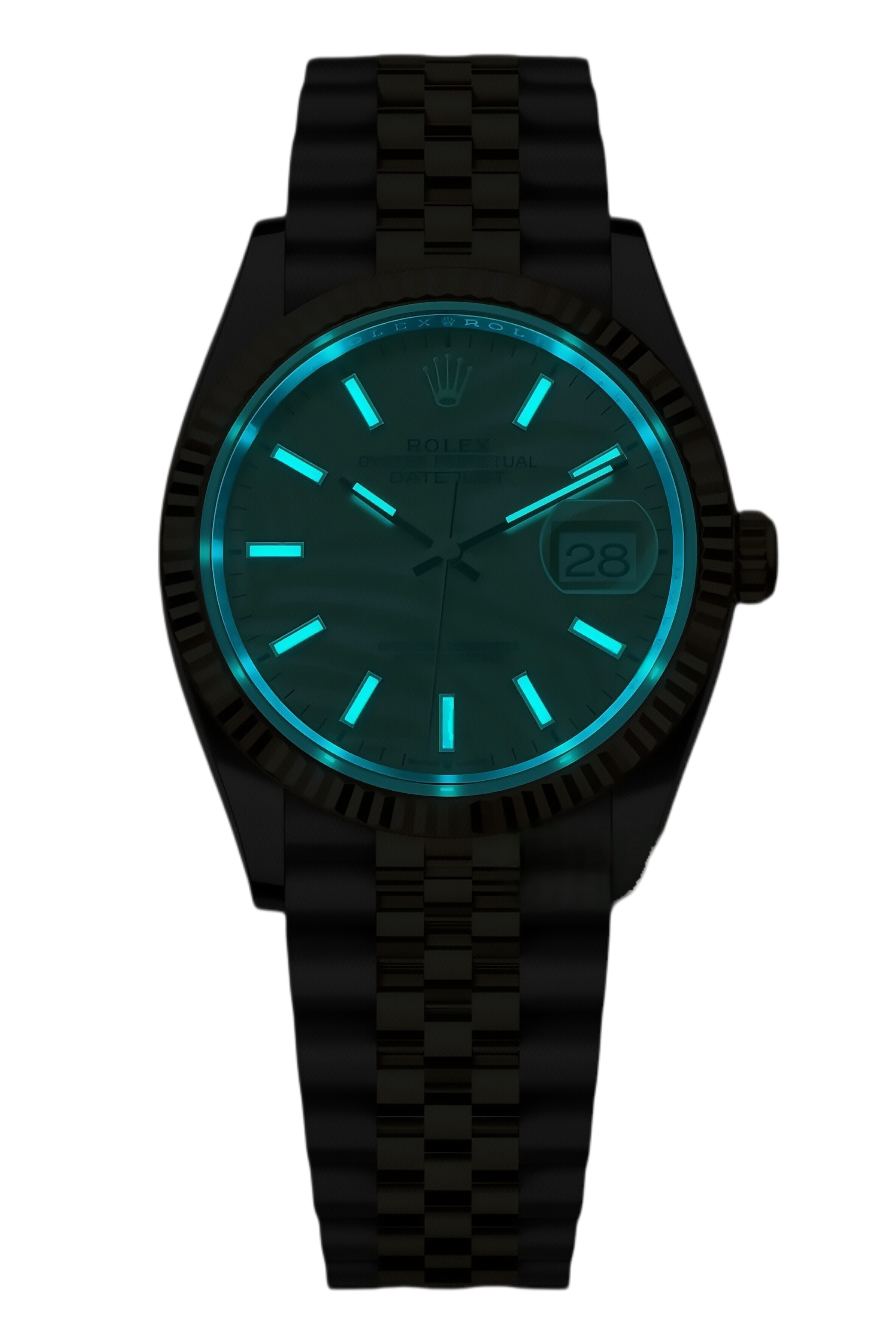 Rolex Datejust 36mm Super Clone Swiss ReplicaWatch Champagne Palm Dial Ref 126233 3235Swiss Movement - SuperClonesRolex