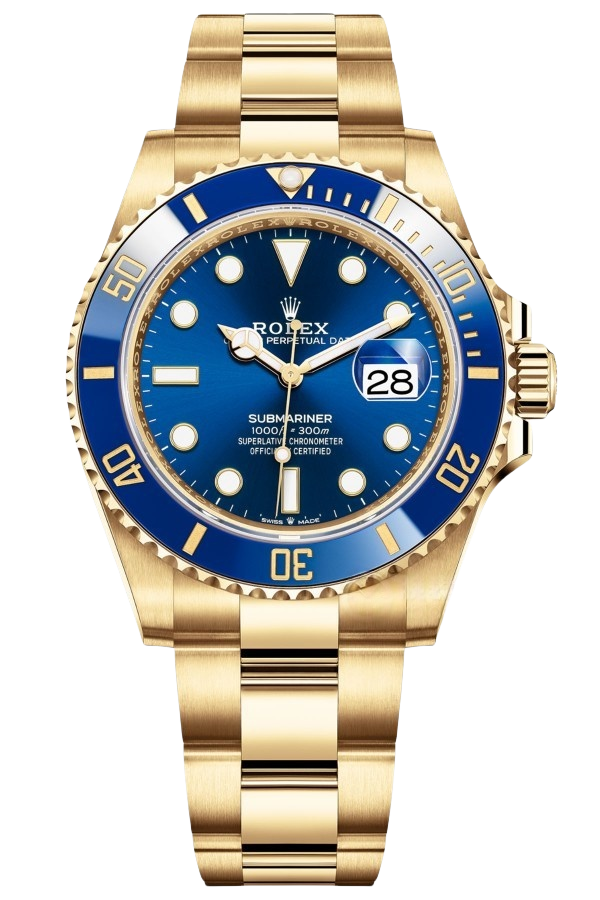 Rolex Submariner Blue DialSuper Clone Swiss ReplicaWatch  18k Gold Ref 126618LB 3235 SwissMovement - SuperClonesRolex