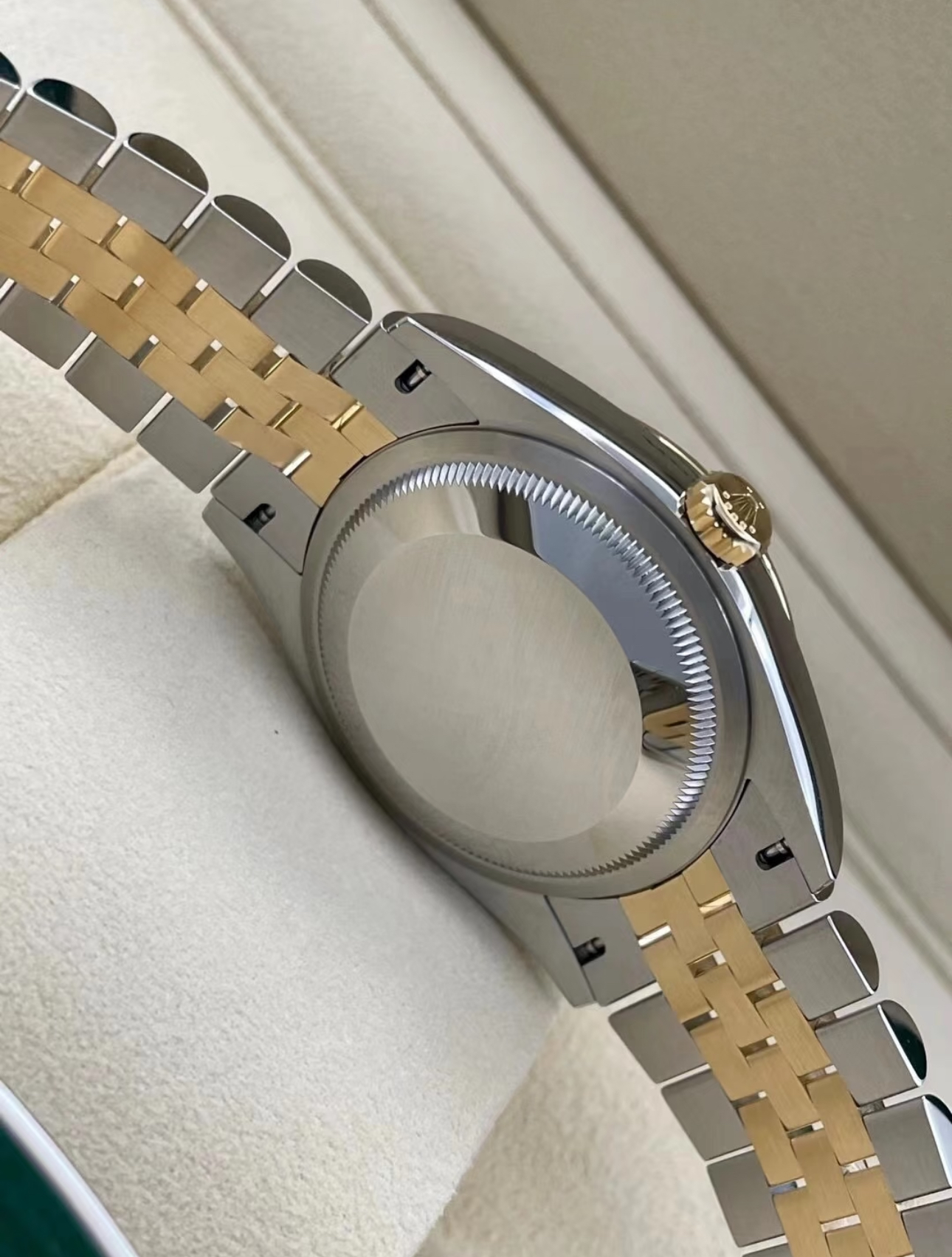 Rolex Datejust 36mm Super Clone Swiss ReplicaWatch Champagne Palm Dial Ref 126233 3235Swiss Movement - SuperClonesRolex