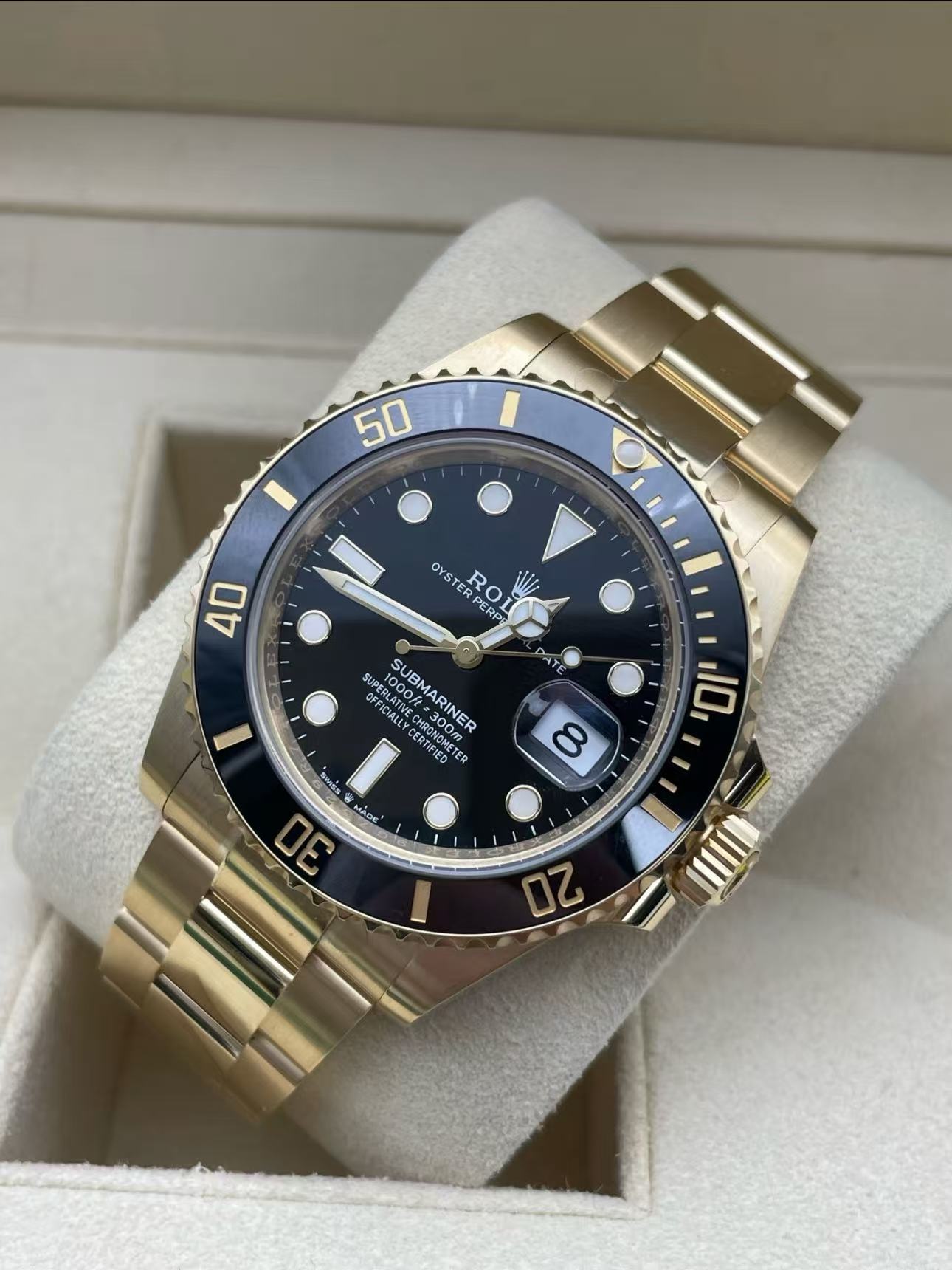 Rolex Submariner Super Clone Swiss ReplicaWatch 18kGold Ref 126618LN 3235 SwissMovement - SuperClonesRolex