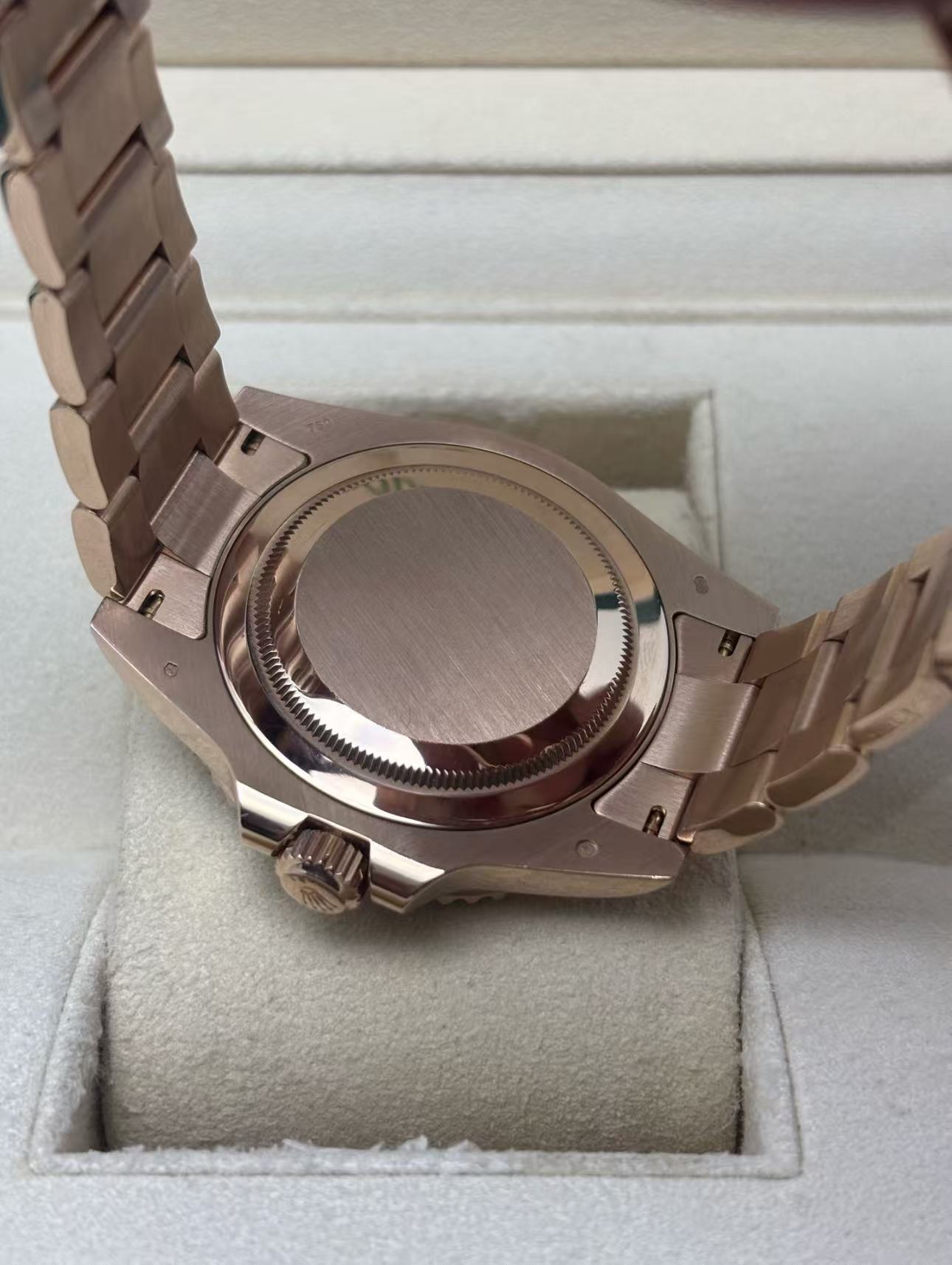 Rolex GMT Masterll Root Beer Super Clone Swiss Replica Watch 18k Rose Gold Ref 126715CHNR-3285 Swiss Movement - SuperClonesRolex