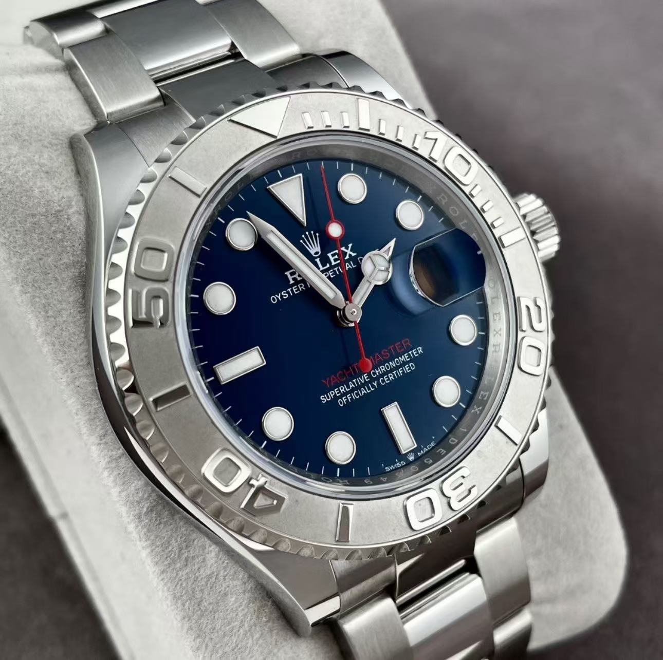 Rolex Yacht Master BlueDial Super Clone SwissReplica Watch Ref 126622 3235 Swiss Movement - SuperClonesRolex