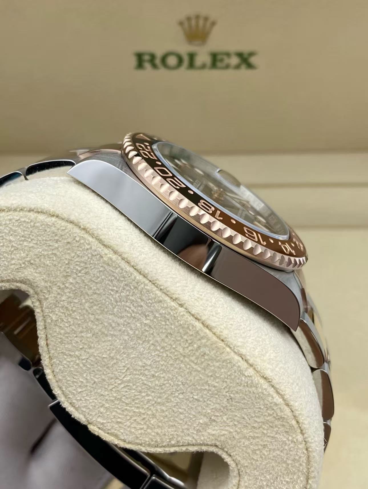 RolexGMT Master l Root Beer Two Tone SuperClone Swiss Replica Watch Ref 126711CHNR 3285 Swiss Movement - SuperClonesRolex