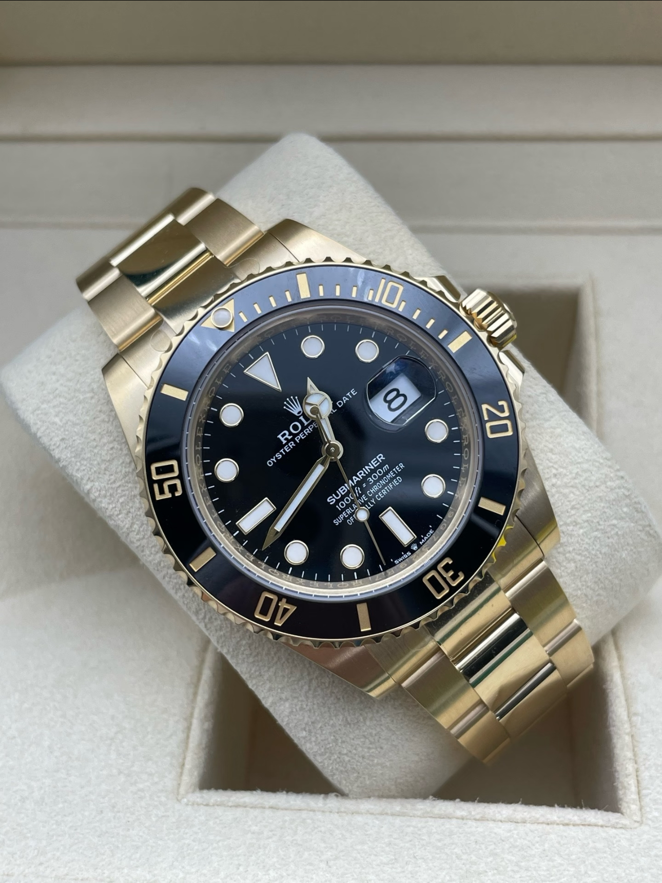 Rolex Submariner Super Clone Swiss ReplicaWatch 18kGold Ref 126618LN 3235 SwissMovement - SuperClonesRolex