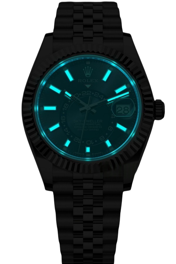 Rolex Sky-Dweller Blue Dial Super Clone Swiss Replica WatchJubilee Bracelet Ref 336934 9002 Swiss Movement - SuperClonesRolex