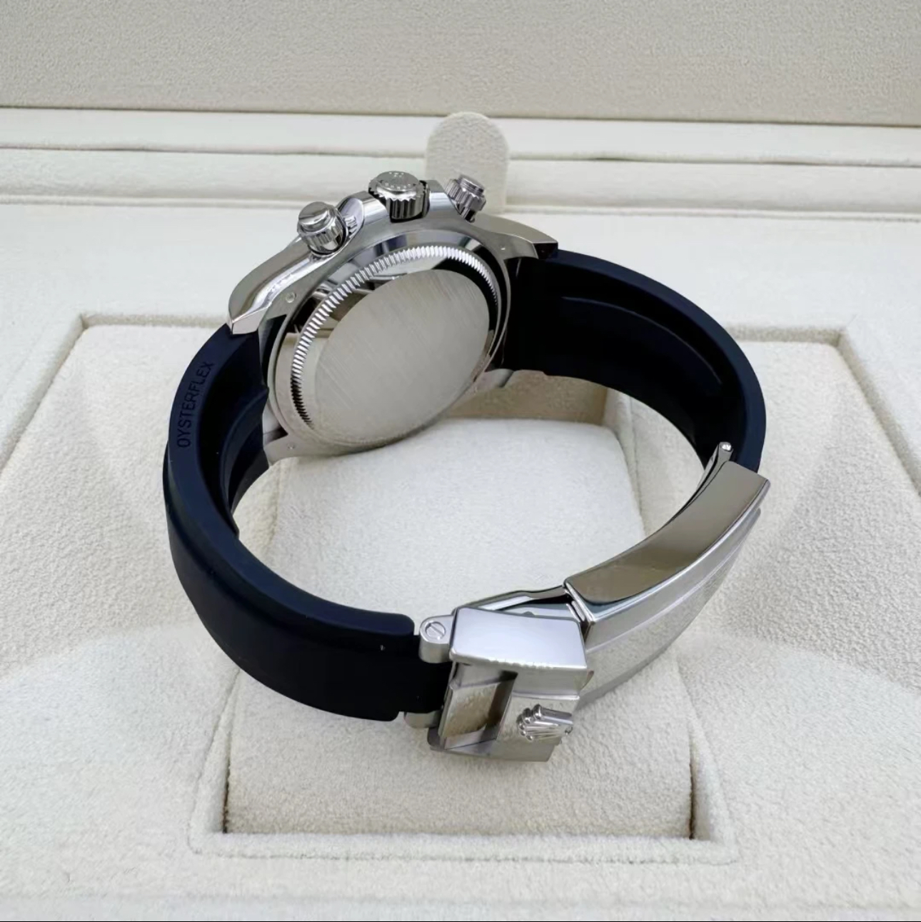 RolexCosmograph Daytona Oyster, 40 mm, white gold and diamonds  Super Clone Swiss Watch Ref M126589RBR-0001 4131 Swiss Movement - SuperClonesRolex