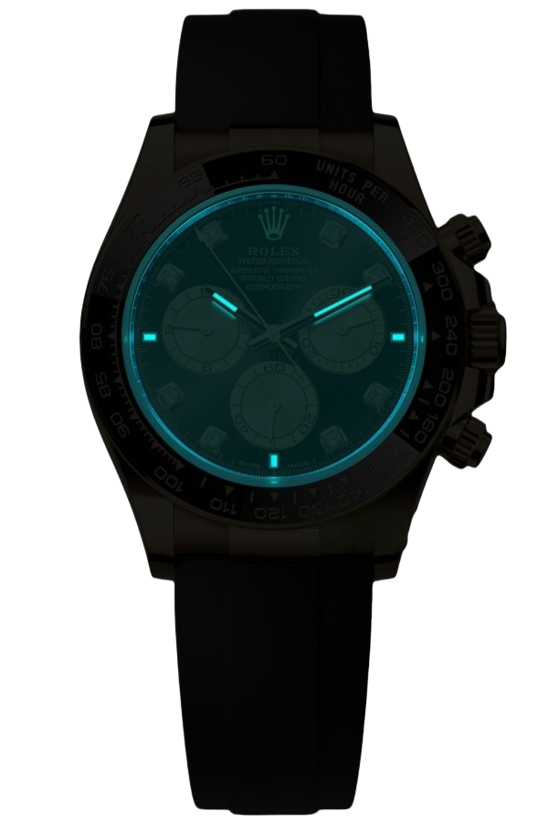 Rolex Daytona 40mm Super Clone Swiss Watch Yellow Gold Oysterflex Strap Paul Newman Dial Ref M126518LN-0005 4131 Swiss Movement - SuperClonesRolex