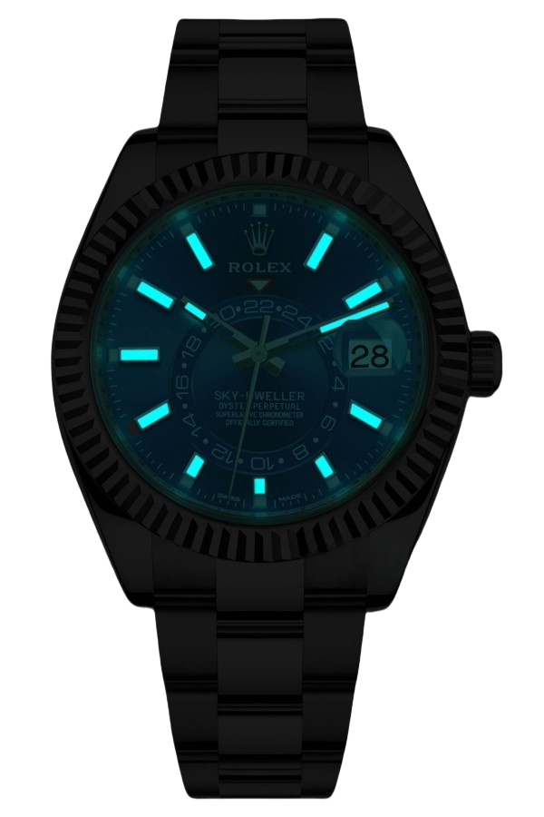 Rolex Sky-Dweller Blue Dial Super Clone Swiss Replica WatchOyster Bracelet Ref 336934-9002 Swiss Movement - SuperClonesRolex