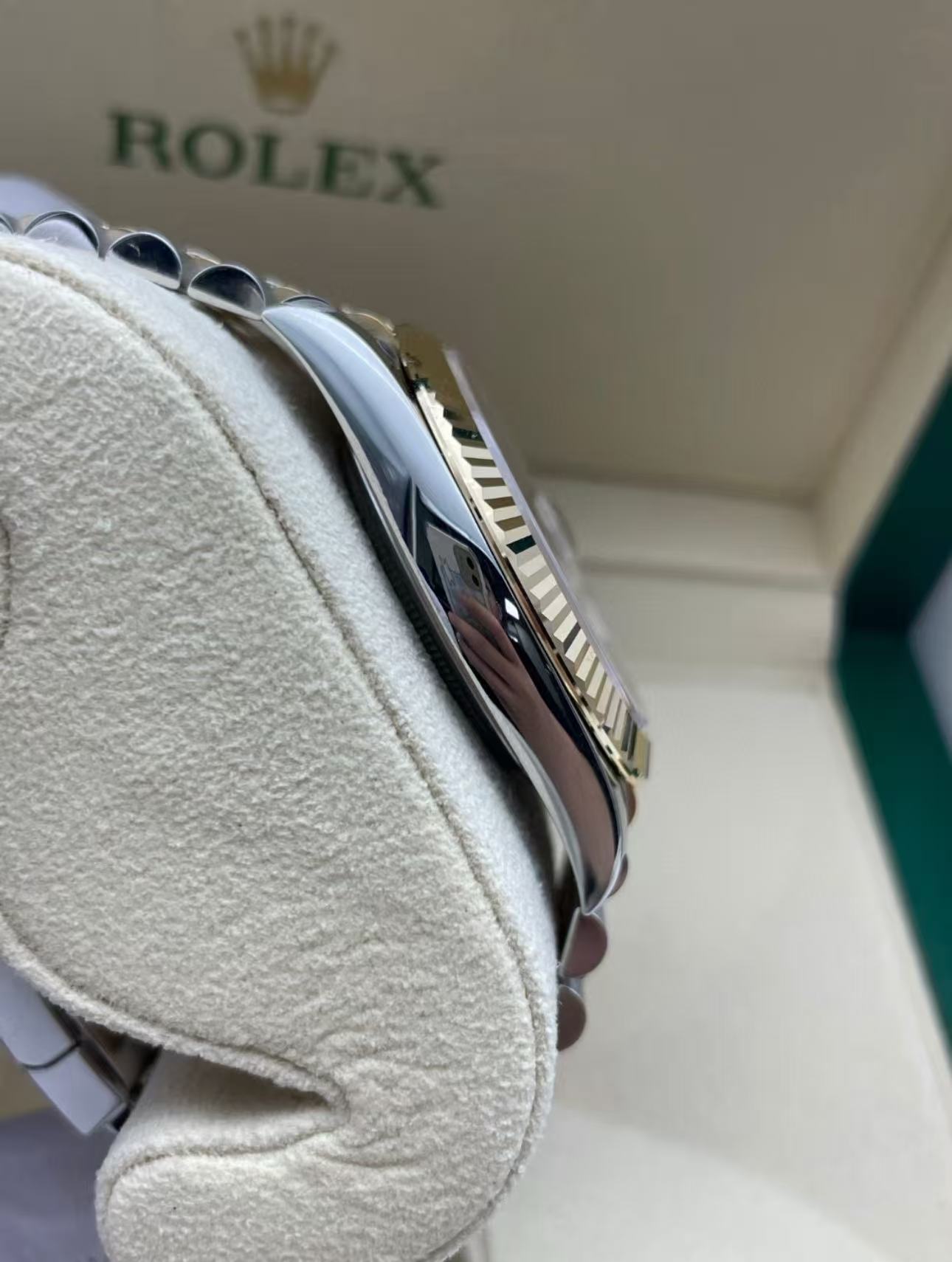 Rolex Datejust 41mm Super Clone Swiss Watch Two Tone Jubilee Bracelet Champagne Dial Ref M126333-0012-3235 Swiss Movement - SuperClonesRolex