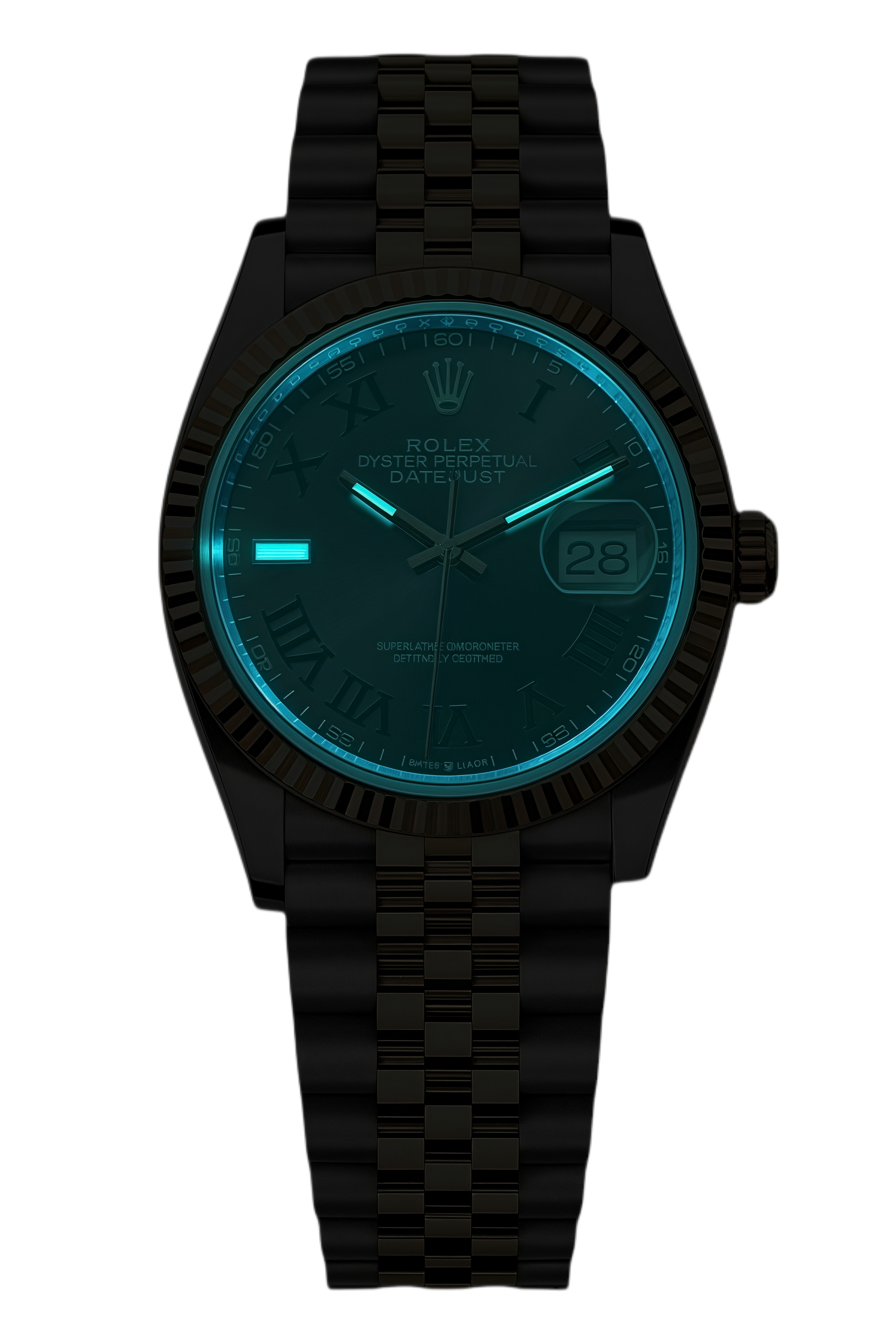 Rolex Datejust 36mm Super Clone Swiss Watch Yellow Rolesor Jubilee Bracelet White Mother of Pearl Dial Ref M126233-0035-3235 Swiss Movement - SuperClonesRolex