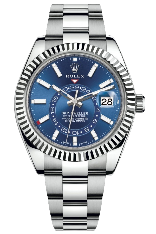 Rolex Sky-Dweller Blue Dial Super Clone Swiss Replica WatchOyster Bracelet Ref 336934-9002 Swiss Movement - SuperClonesRolex