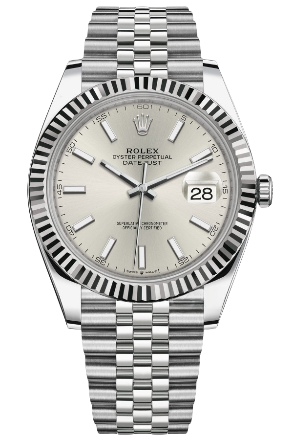 Rolex Datejust 41mm Super Clone Swiss Watch Two Tone Jubilee Bracelet Black Dial Ref M126334-3235 Swiss Movement - SuperClonesRolex