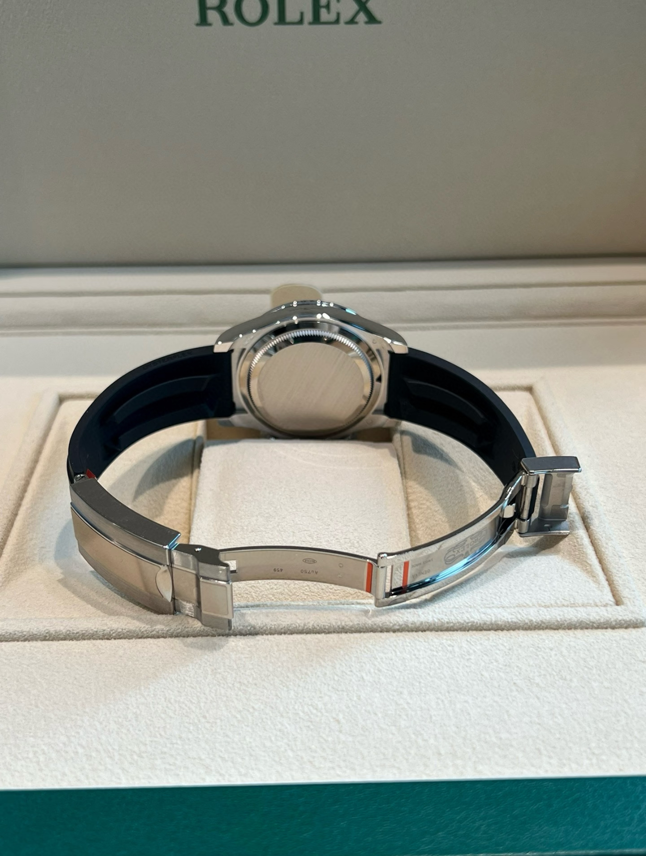 Rolex Daytona 40mm Super Clone Swiss Watch White Gold Diamond Bezel Oysterflex Strap Diamond Paved Dial Ref M126539TBR-0002 4131 Swiss Movement - SuperClonesRolex