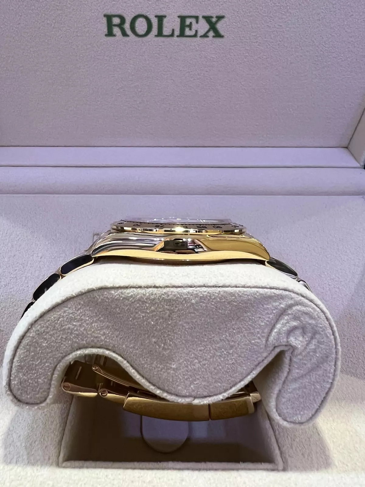 Rolex Daytona Green Dial SuperClone Swiss Replica Watch 18kGold Bracelet Ref 116508-4130S wiss Movement - SuperClonesRolex