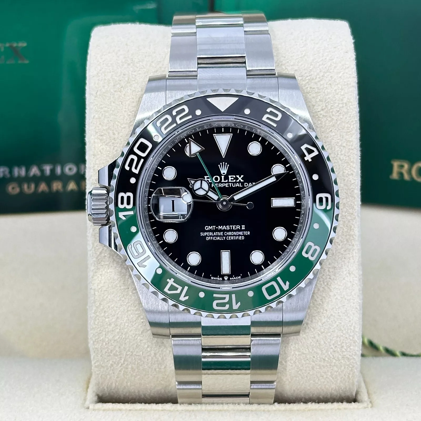 Rolex GMT Master II Sprite SuperClone Swiss Replica Watch Ref M126729VTNR 3285 Swiss Movement - SuperClonesRolex