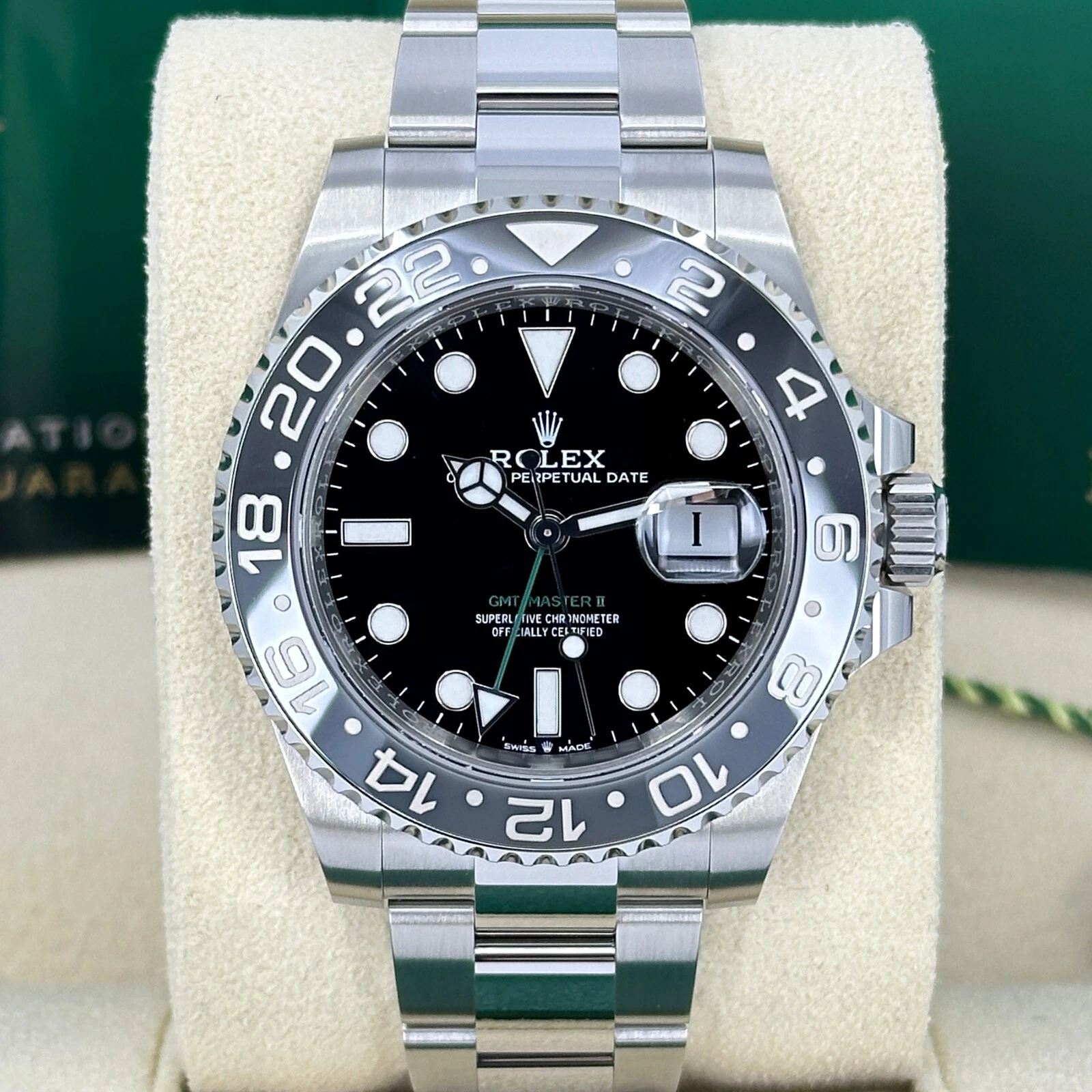 Rolex GMT Master II Black & Grey SuperClone Swiss Replica Watch RefM126710GRNR 3285 Swiss Movement - SuperClonesRolex