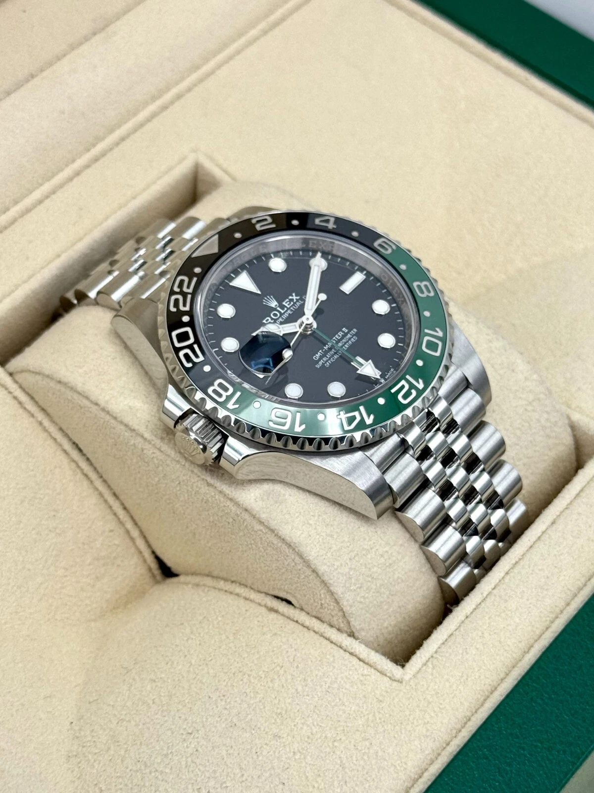 RolexGMT Masterll Sprite 'Jubilee Bracelet'SuperClone Swiss Replica Watch Ref 126720VTNR 3285S wiss Movement - SuperClonesRolex