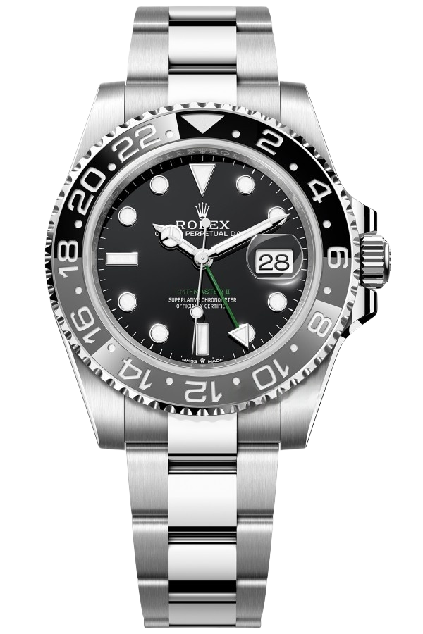 Rolex GMT Master II Black & Grey SuperClone Swiss Replica Watch RefM126710GRNR 3285 Swiss Movement - SuperClonesRolex