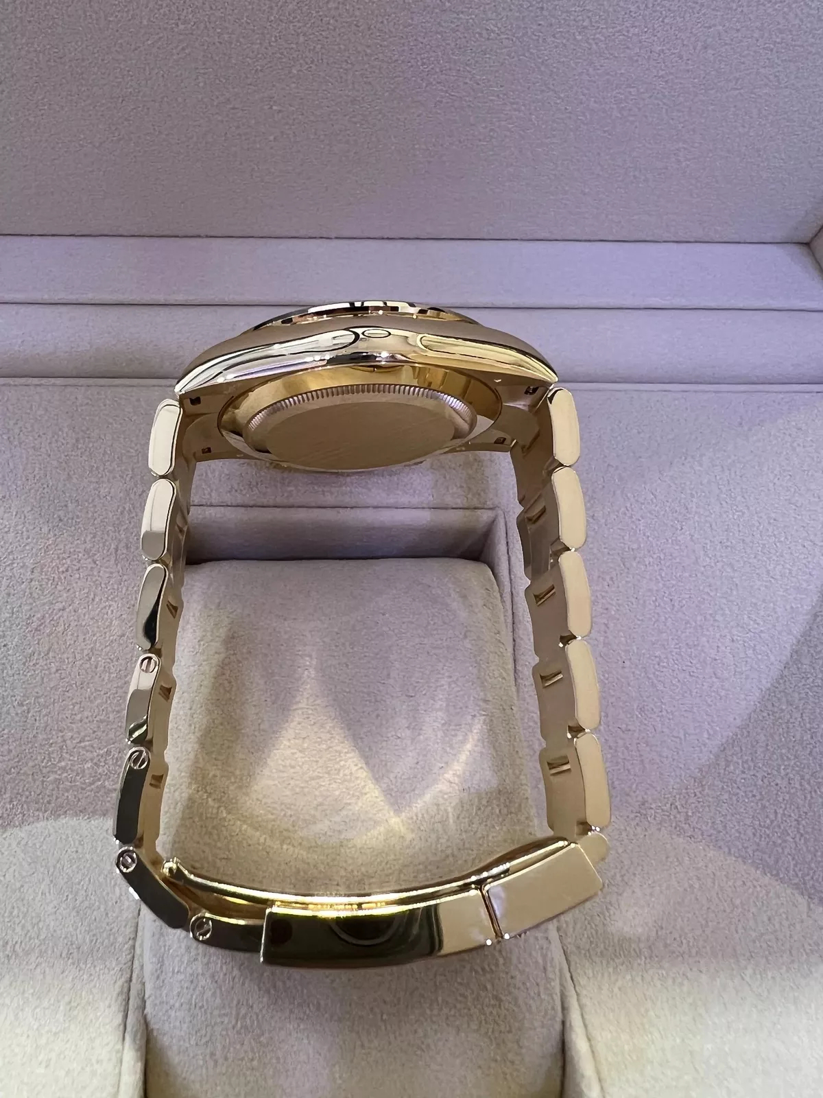 Rolex Daytona Green Dial SuperClone Swiss Replica Watch 18kGold Bracelet Ref 116508-4130S wiss Movement - SuperClonesRolex