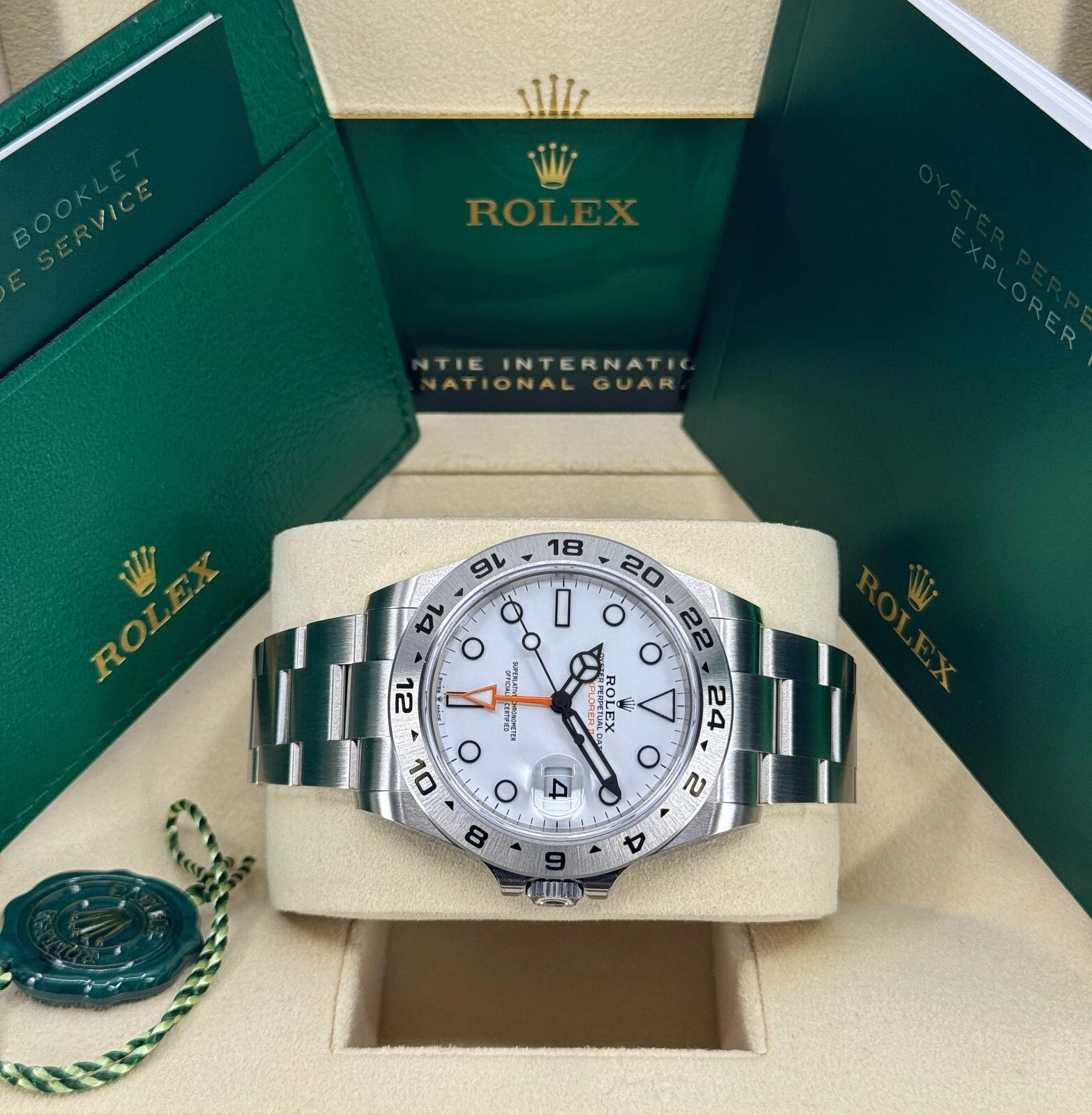 Rolex Explorerll Super Clone Swiss Replica Watch White Dial Ref 226570 3285 Swiss Movement - SuperClonesRolex