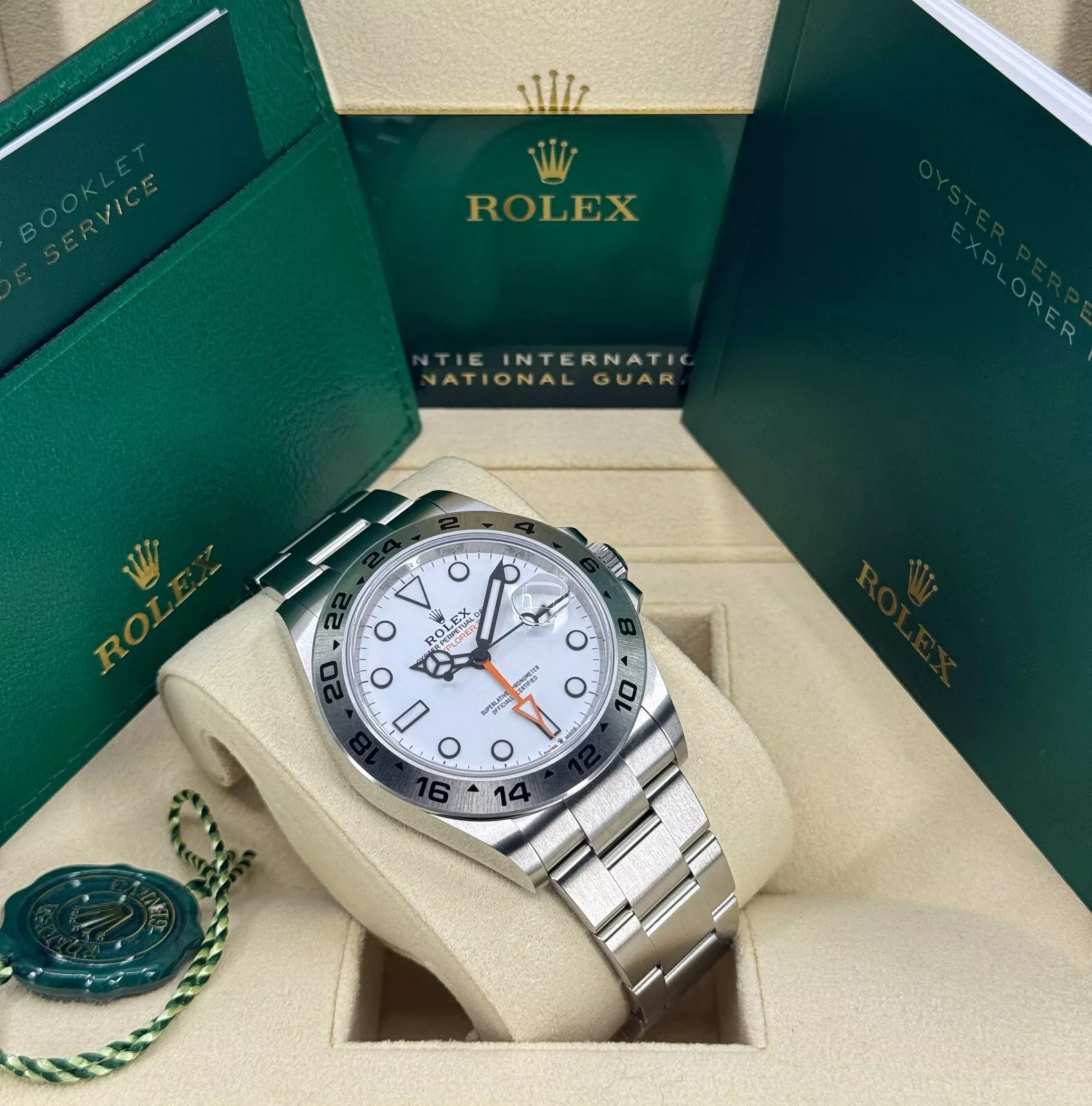 Rolex Explorerll Super Clone Swiss Replica Watch White Dial Ref 226570 3285 Swiss Movement - SuperClonesRolex